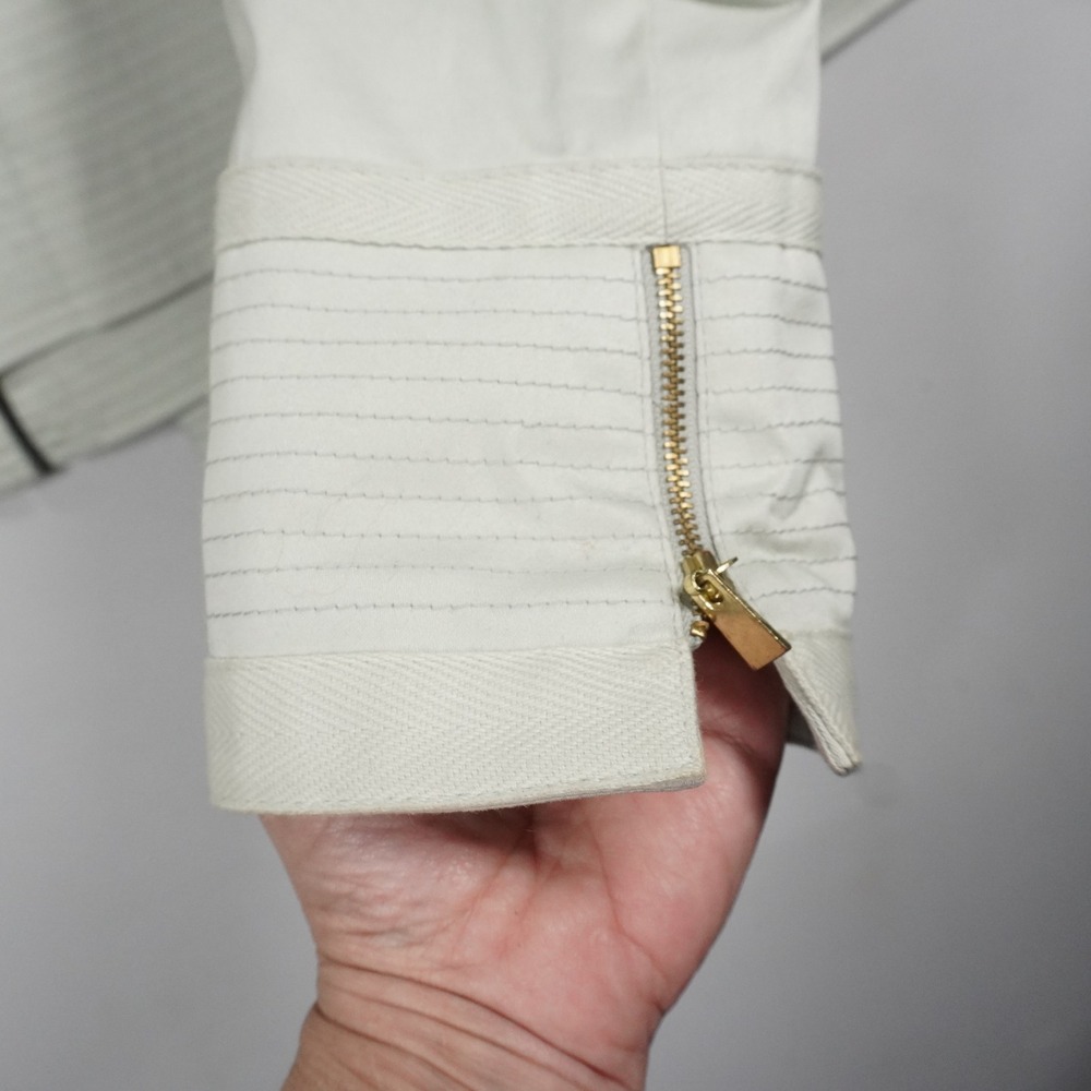 Eccoci Mint Green 2 Piece Skirt Suit Zip Front Jacket Pencil Skirt 16 Office - Picture 10 of 16